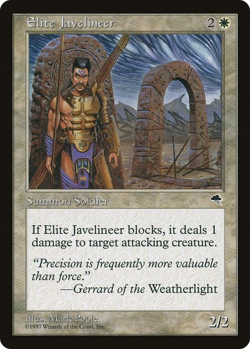 Elite Javelineer in the group Magic the Gathering / Sets / Tempest at Proxyprinters.com (85624)