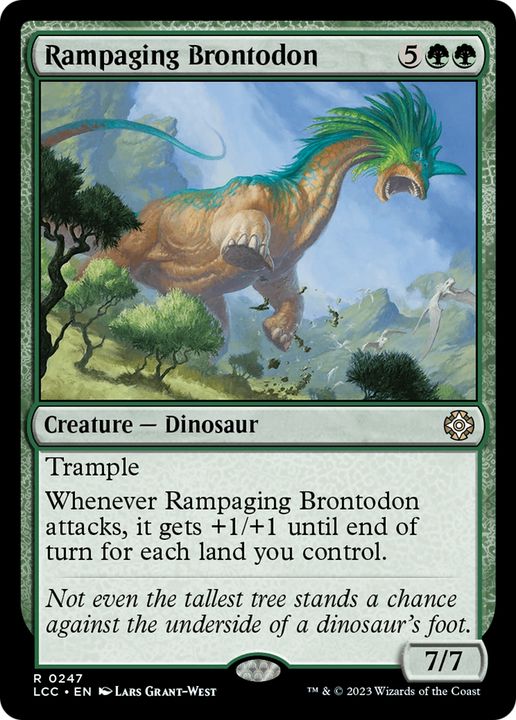 Rampaging Brontodon in the group Magic the Gathering / Types / Colors / Green at Proxyprinters.com (85669)