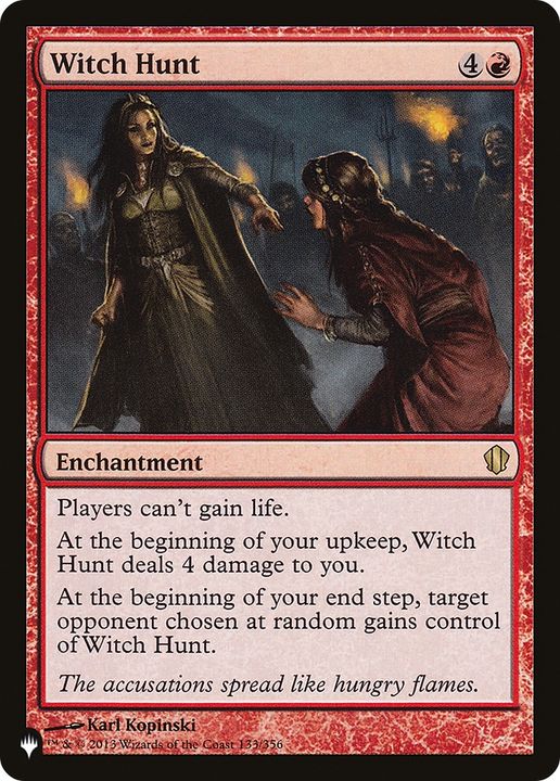 Witch Hunt in the group Magic the Gathering / Types / Enchantment / Enchantment at Proxyprinters.com (85706)