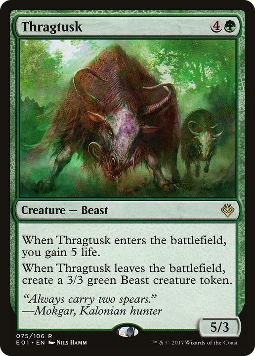 Thragtusk in the group Magic the Gathering / Types / Colors / Green at Proxyprinters.com (85707)