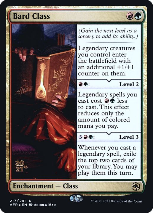 Bard Class in the group Magic the Gathering / Sets / Adventures in the Forgotten Realms Promos at Proxyprinters.com (85716)