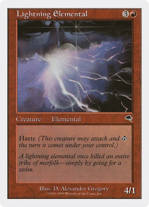 Lightning Elemental in the group Magic the Gathering / Types / Colors / Red at Proxyprinters.com (85735)