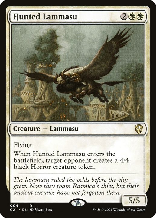 Hunted Lammasu in the group Magic the Gathering / Types / Colors / White at Proxyprinters.com (85739)