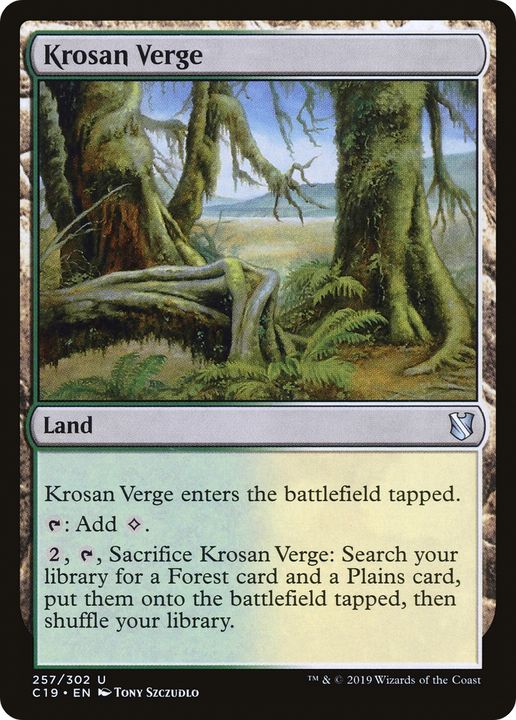 Krosan Verge in the group Magic the Gathering / Sets / Commander 2019 at Proxyprinters.com (85749)