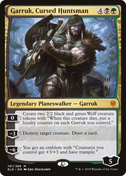 Garruk, Cursed Huntsman in the group Magic the Gathering / Sets / Throne of Eldraine Promos at Proxyprinters.com (85759)