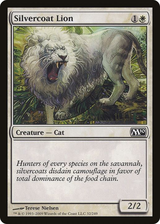 Silvercoat Lion in the group Magic the Gathering / Types / Colors / White at Proxyprinters.com (85760)