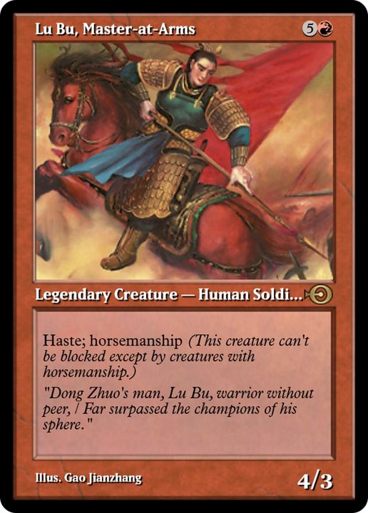 Lu Bu, Master-at-Arms in the group Magic the Gathering / Types / Creatures / Warrior at Proxyprinters.com (85776)