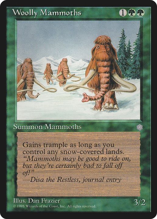 Woolly Mammoths in the group Magic the Gathering / Types / Colors / Green at Proxyprinters.com (85851)