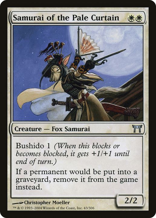 Samurai of the Pale Curtain in the group Magic the Gathering / Types / Colors / White at Proxyprinters.com (85862)