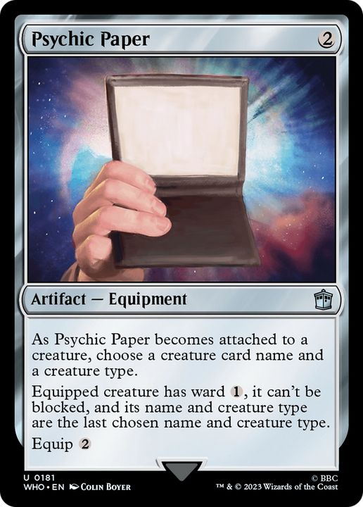 Psychic Paper in the group Magic the Gathering / Types / Artifacts / Artifact at Proxyprinters.com (85881)