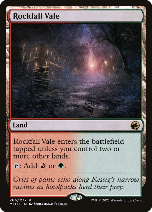 Rockfall Vale in the group Magic the Gathering / Sets / Innistrad: Midnight Hunt at Proxyprinters.com (85915)