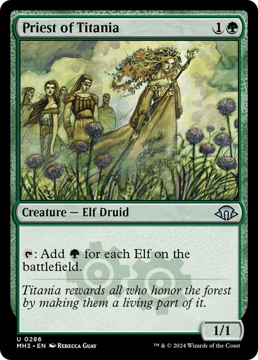 Priest of Titania in the group Magic the Gathering / Types / Colors / Green at Proxyprinters.com (85938)