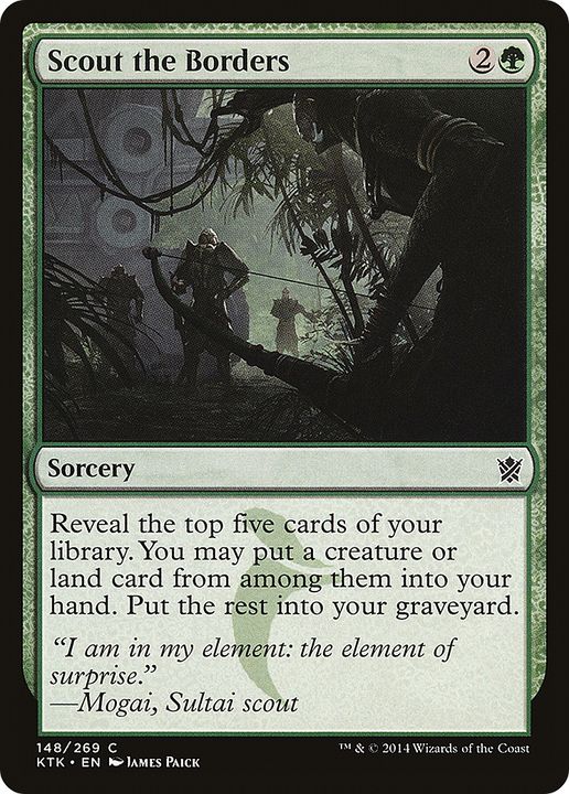 Scout the Borders in the group Magic the Gathering / Types / Colors / Green at Proxyprinters.com (85949)