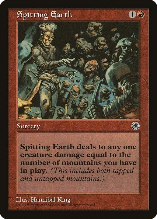 Spitting Earth in the group Magic the Gathering / Types / Colors / Red at Proxyprinters.com (85952)