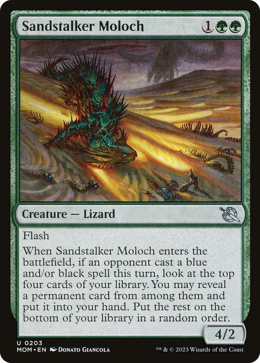 Sandstalker Moloch in the group Magic the Gathering / Types / Colors / Green at Proxyprinters.com (85955)