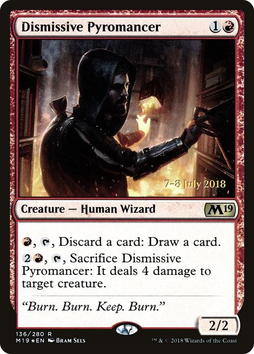 Dismissive Pyromancer in the group Magic the Gathering / Sets / Core Set 2019 Promos at Proxyprinters.com (8596)