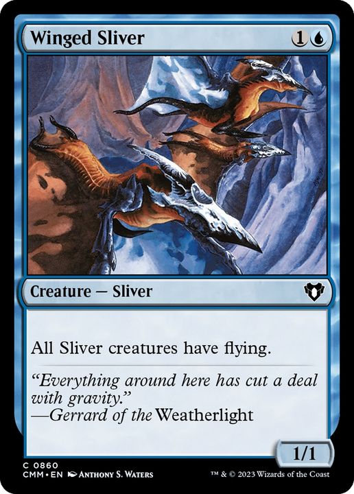 Winged Sliver in the group Magic the Gathering / Types / Colors / Blue at Proxyprinters.com (85961)