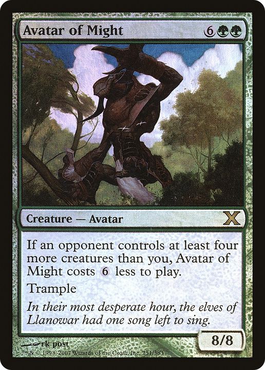 Avatar of Might in the group Magic the Gathering / Types / Colors / Green at Proxyprinters.com (85971)