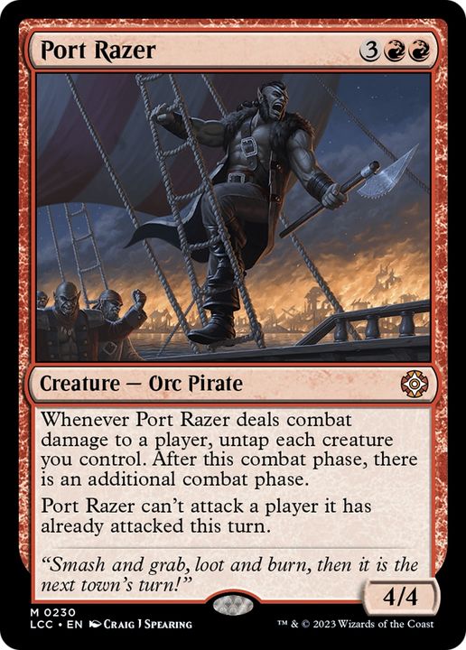 Port Razer in the group Magic the Gathering / Types / Colors / Red at Proxyprinters.com (85980)