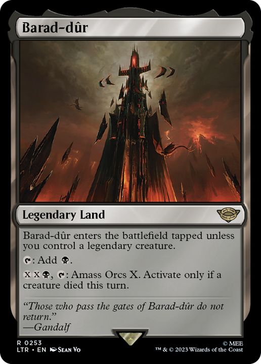 Barad-dûr in the group Magic the Gathering / Sets / The Lord of the Rings: Tales of Middle-earth at Proxyprinters.com (86020)