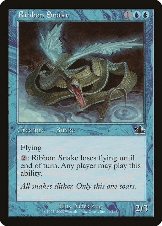 Ribbon Snake in the group Magic the Gathering / Types / Colors / Blue at Proxyprinters.com (86021)