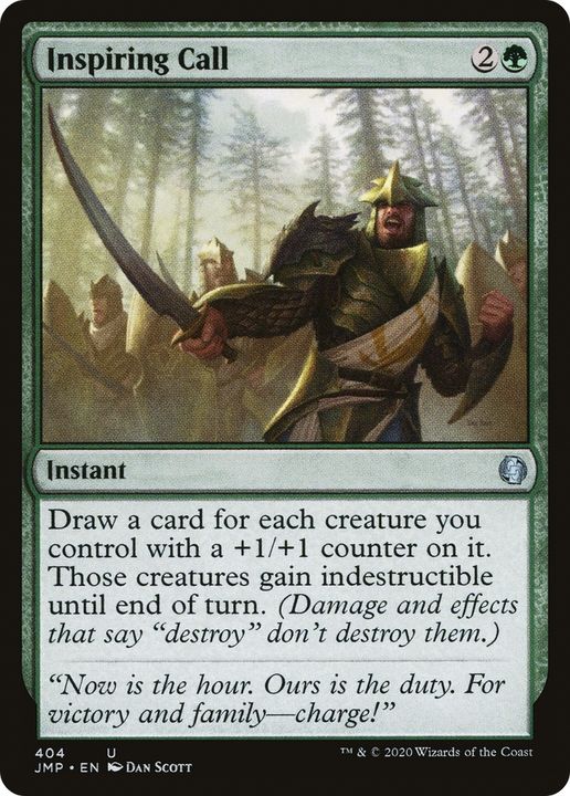 Inspiring Call in the group Magic the Gathering / Types / Colors / Green at Proxyprinters.com (86087)