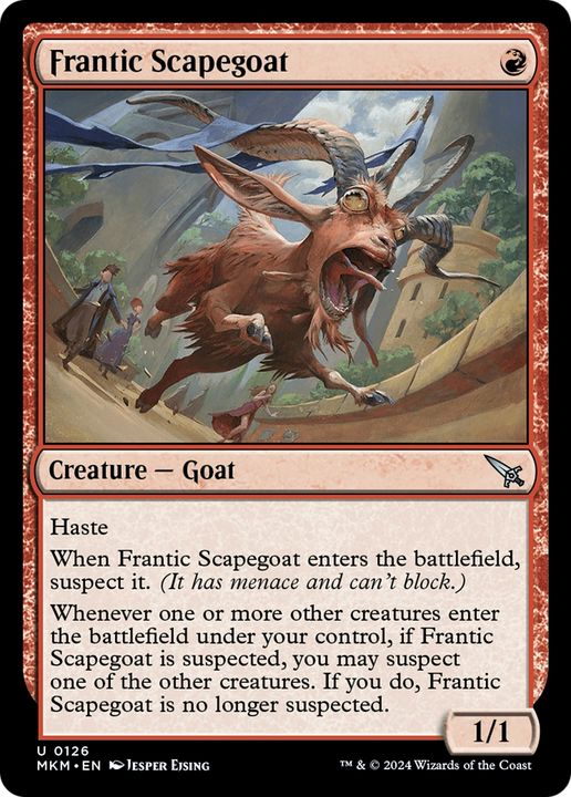 Frantic Scapegoat in the group Magic the Gathering / Types / Colors / Red at Proxyprinters.com (86101)