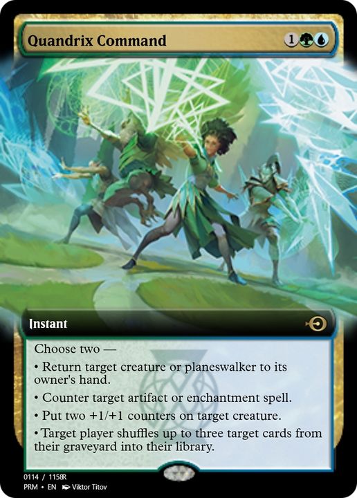 Quandrix Command in the group Magic the Gathering / Types / Colors / Multicolors / G, U at Proxyprinters.com (86112)