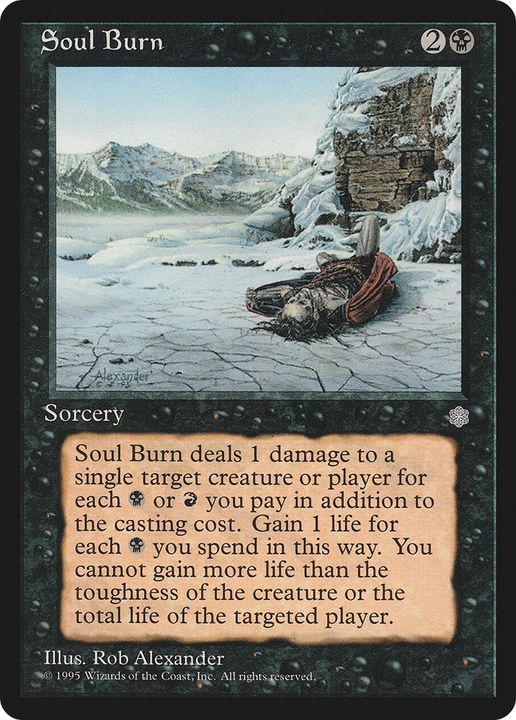 Soul Burn in the group Magic the Gathering / Types / Colors / Black at Proxyprinters.com (86115)