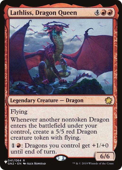 Lathliss, Dragon Queen in the group Magic the Gathering / Types / Colors / Red at Proxyprinters.com (8612)