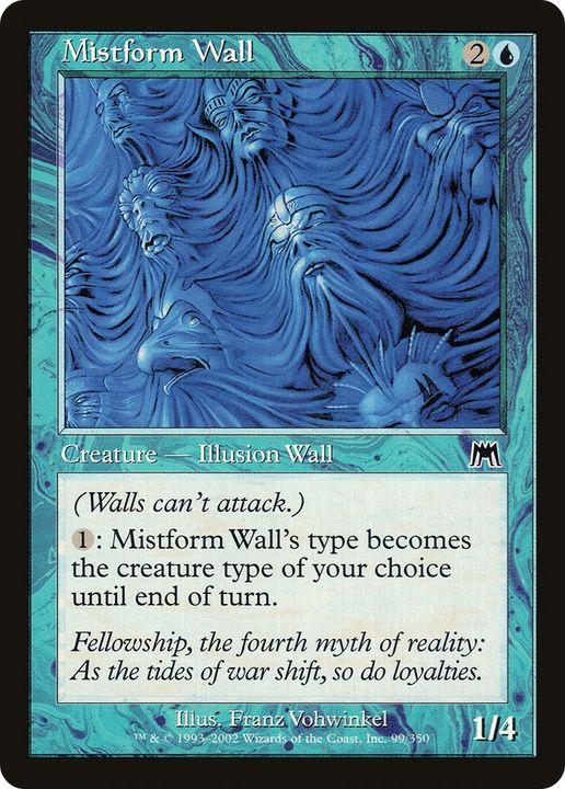 Mistform Wall in the group Magic the Gathering / Types / Colors / Blue at Proxyprinters.com (86159)