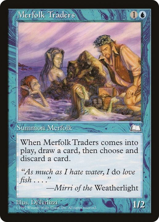 Merfolk Traders in the group Magic the Gathering / Types / Colors / Blue at Proxyprinters.com (86162)