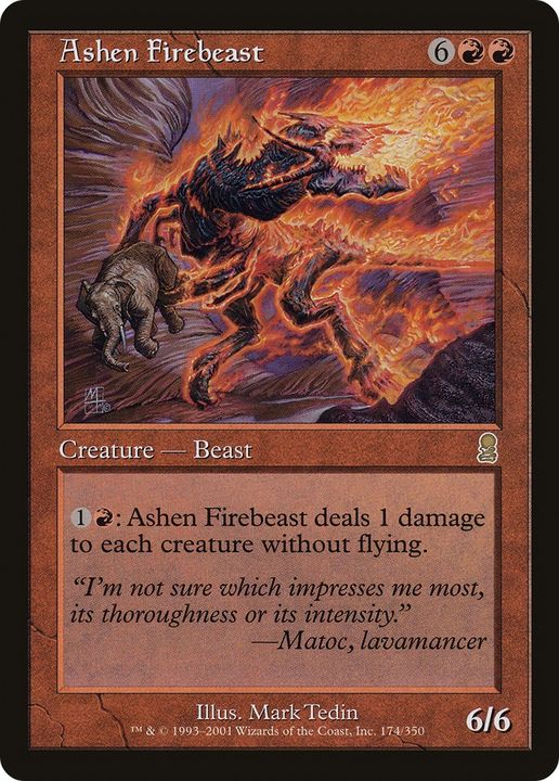 Ashen Firebeast in the group Magic the Gathering / Types / Colors / Red at Proxyprinters.com (86164)