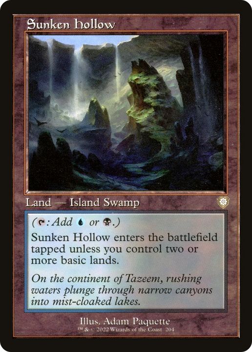 Sunken Hollow in the group Magic the Gathering / Sets / The Brothers' War Commander at Proxyprinters.com (86166)