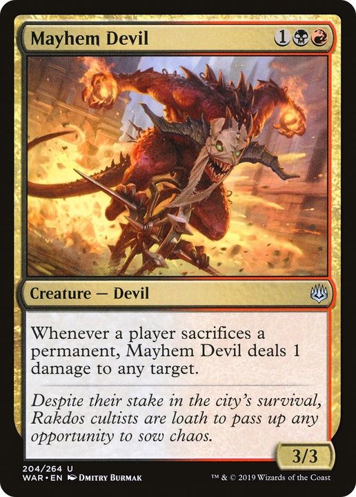 Mayhem Devil in the group Magic the Gathering / Sets / War of the Spark Promos at Proxyprinters.com (8621)