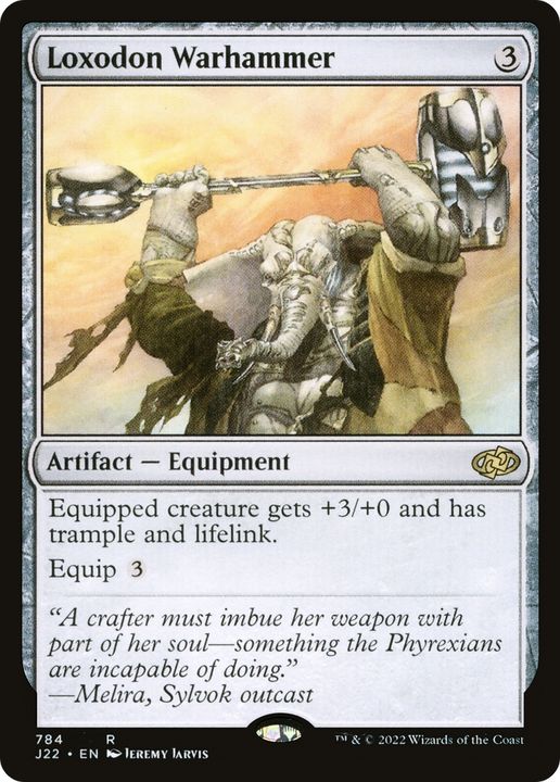 Loxodon Warhammer in the group Magic the Gathering / Types / Artifacts / Artifact at Proxyprinters.com (86211)