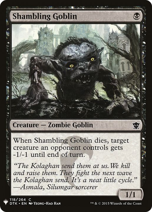 Shambling Goblin in the group Magic the Gathering / Types / Colors / Black at Proxyprinters.com (86263)