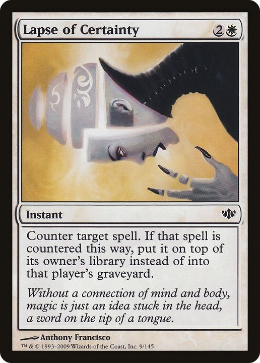 Lapse of Certainty in the group Magic the Gathering / Types / Colors / White at Proxyprinters.com (86408)