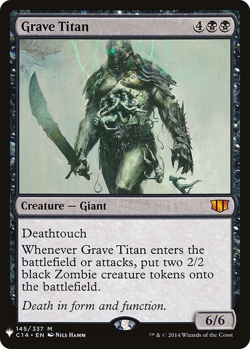 Grave Titan in the group Magic the Gathering / Types / Colors / Black at Proxyprinters.com (86429)