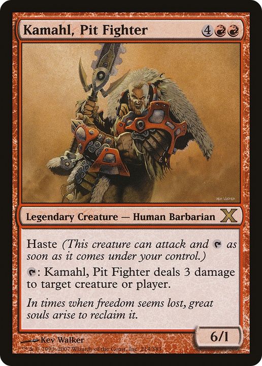 Kamahl, Pit Fighter in the group Magic the Gathering / Types / Colors / Red at Proxyprinters.com (86451)