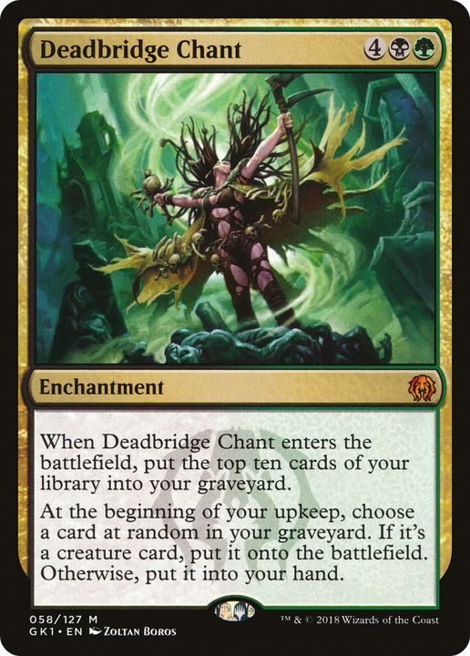 Deadbridge Chant in the group Magic the Gathering / Types / Colors / Multicolors / B, G at Proxyprinters.com (86469)