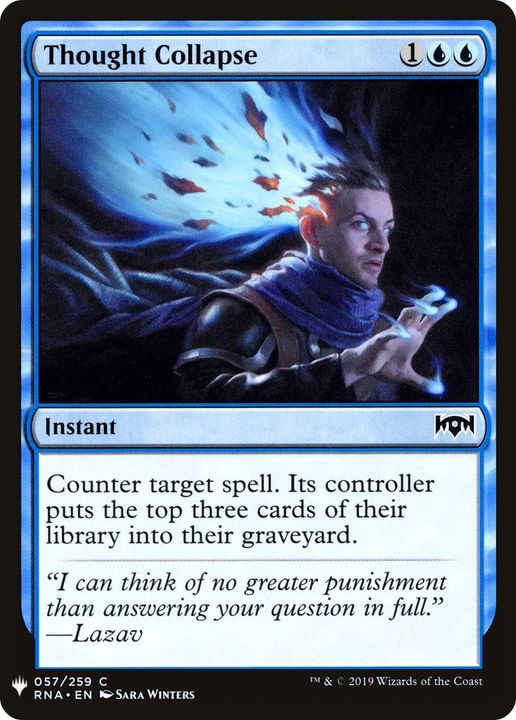 Thought Collapse in the group Magic the Gathering / Types / Colors / Blue at Proxyprinters.com (8653)