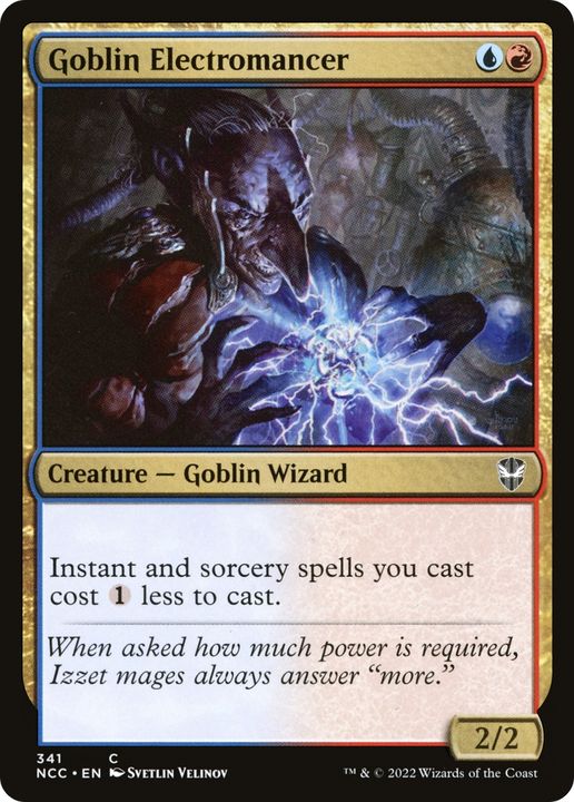 Goblin Electromancer in the group Magic the Gathering / Types / Colors / Multicolors / R, U at Proxyprinters.com (86534)