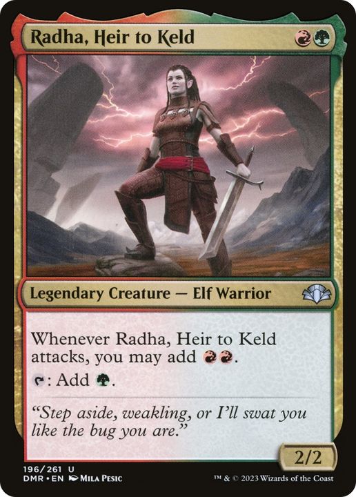 Radha, Heir to Keld in the group Magic the Gathering / Sets / Dominaria Remastered at Proxyprinters.com (86543)