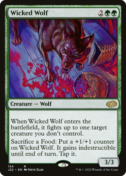 Wicked Wolf in the group Magic the Gathering / Types / Colors / Green at Proxyprinters.com (86570)