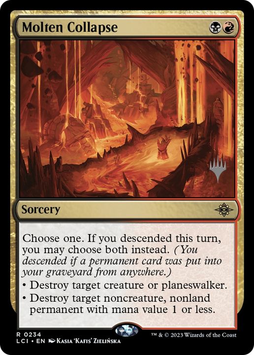 Molten Collapse in the group Magic the Gathering / Types / Colors / Multicolors / B, R at Proxyprinters.com (86588)