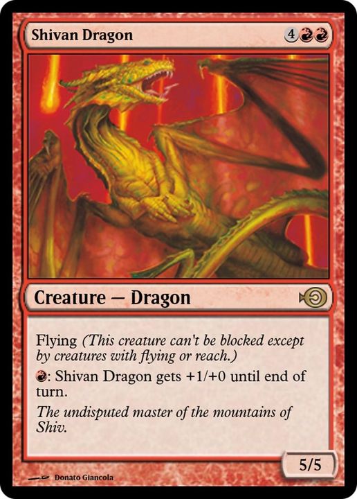 Shivan Dragon in the group Magic the Gathering / Types / Colors / Red at Proxyprinters.com (8660)