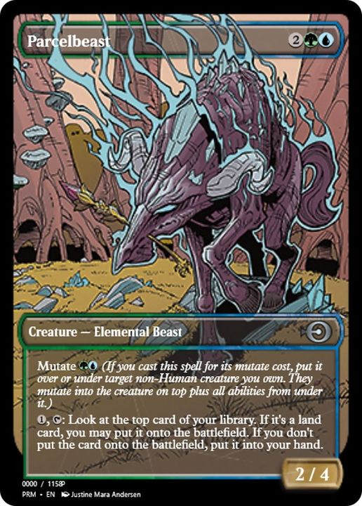 Parcelbeast in the group Magic the Gathering / Types / Colors / Multicolors / G, U at Proxyprinters.com (8663)