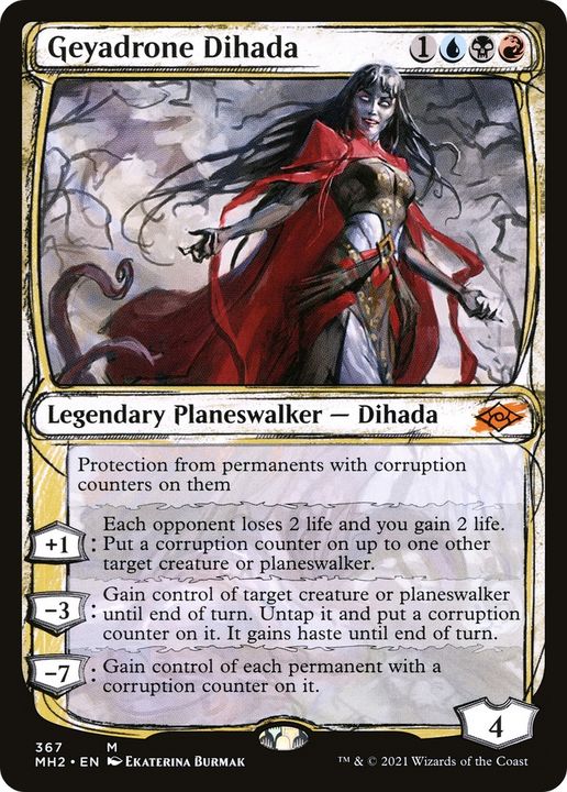 Geyadrone Dihada in the group Magic the Gathering / Types / Colors / Multicolors / B, R, U at Proxyprinters.com (86673)