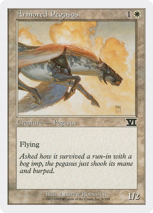 Armored Pegasus in the group Magic the Gathering / Types / Colors / White at Proxyprinters.com (86678)